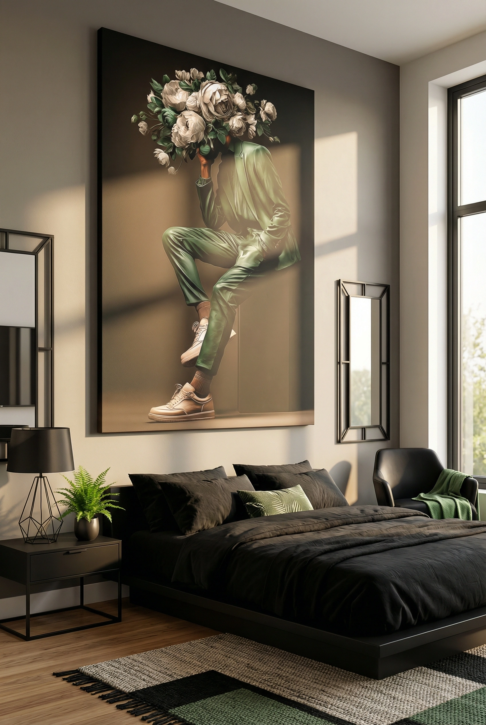 "In Bloom, I Carry Silence" - Male Version - Canvas