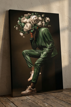 "In Bloom, I Carry Silence" - Male Version - Canvas