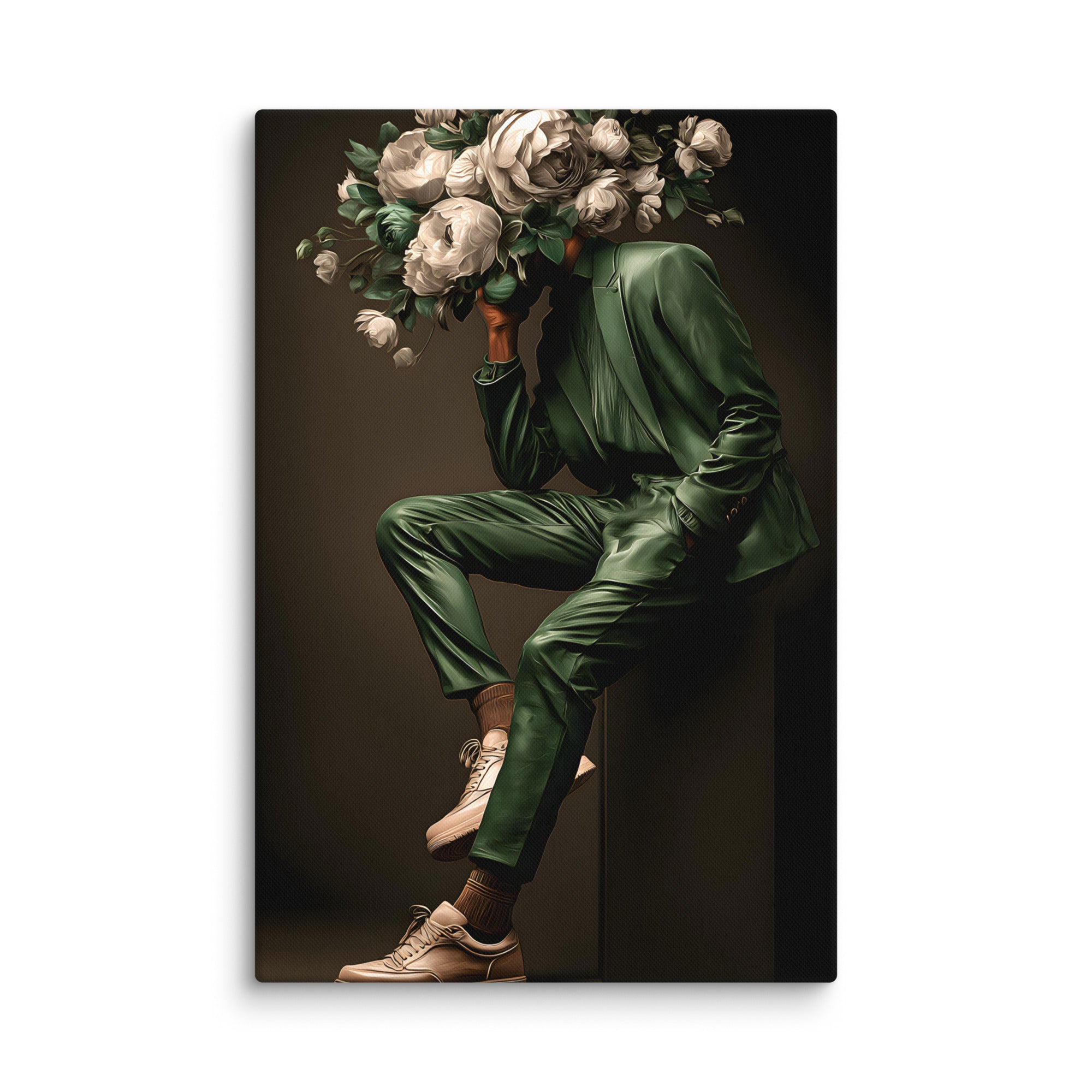 "In Bloom, I Carry Silence" - Male Version - Canvas