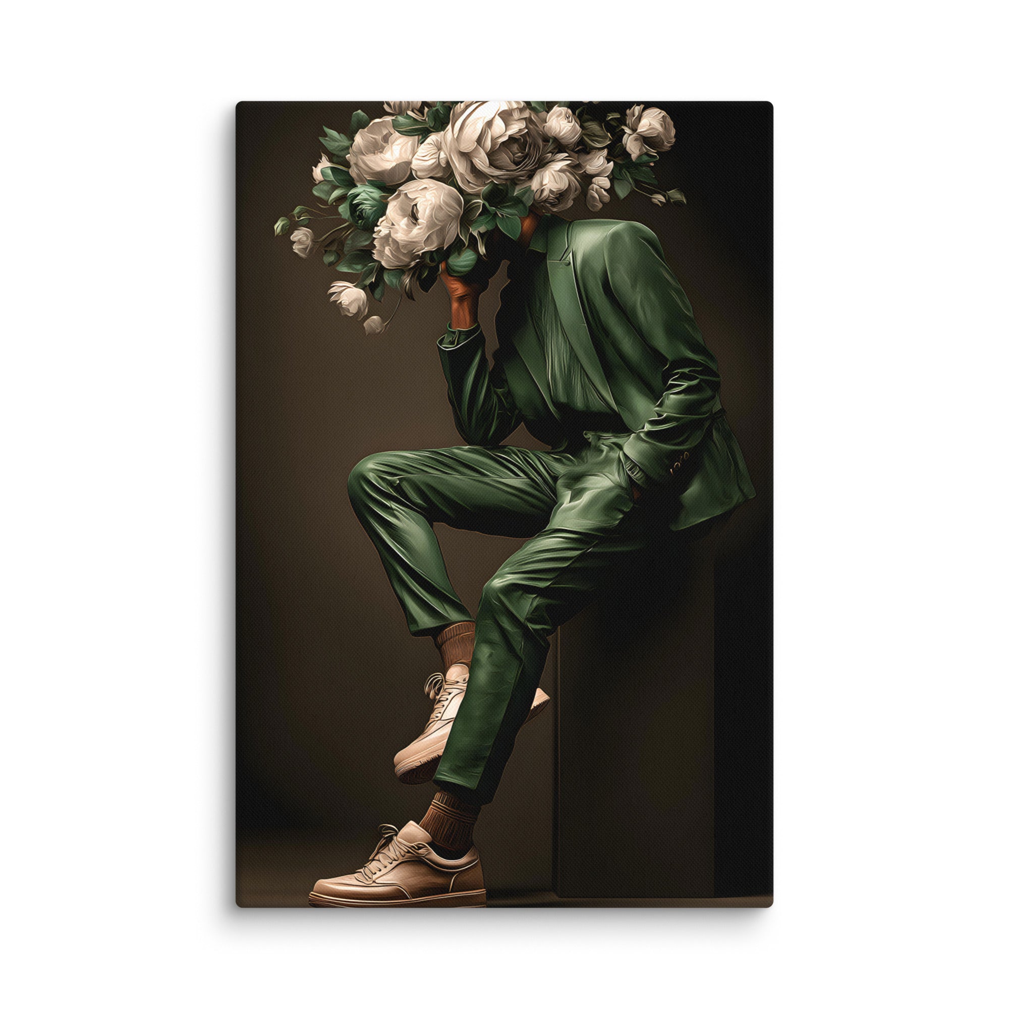"In Bloom, I Carry Silence" - Male Version - Canvas