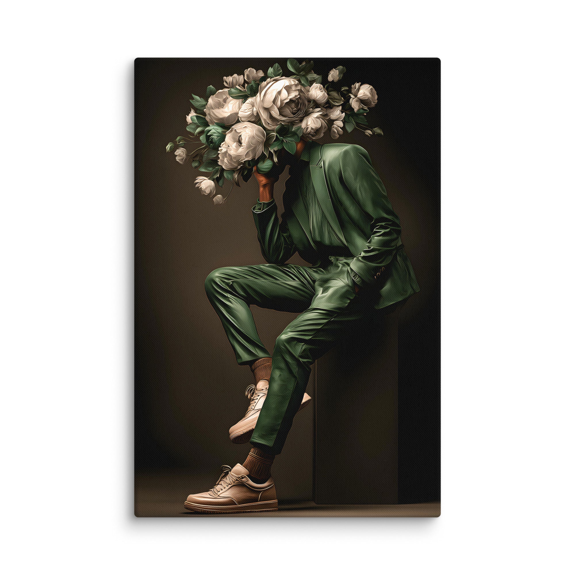 "In Bloom, I Carry Silence" - Male Version - Canvas