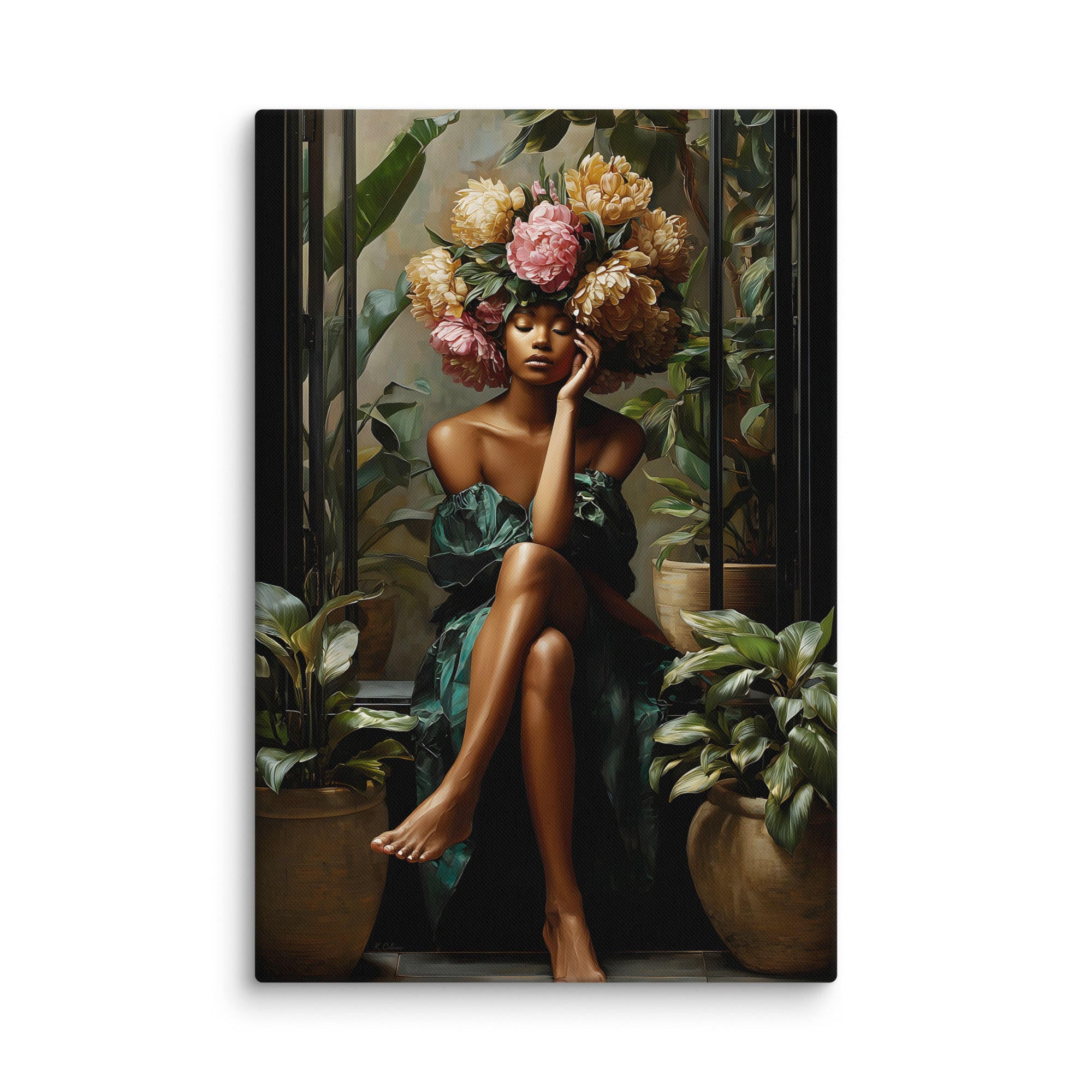 A Minute By The Window - Canvas