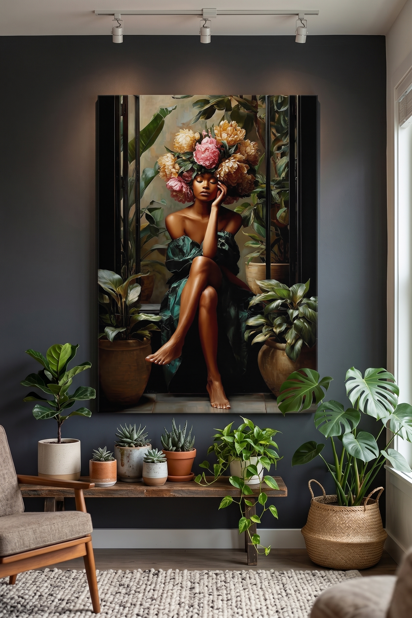 A Minute By The Window - Canvas
