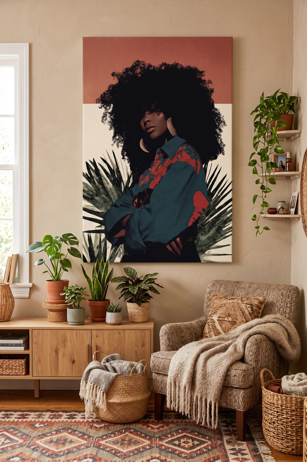The Girl With All That Hair - Canvas