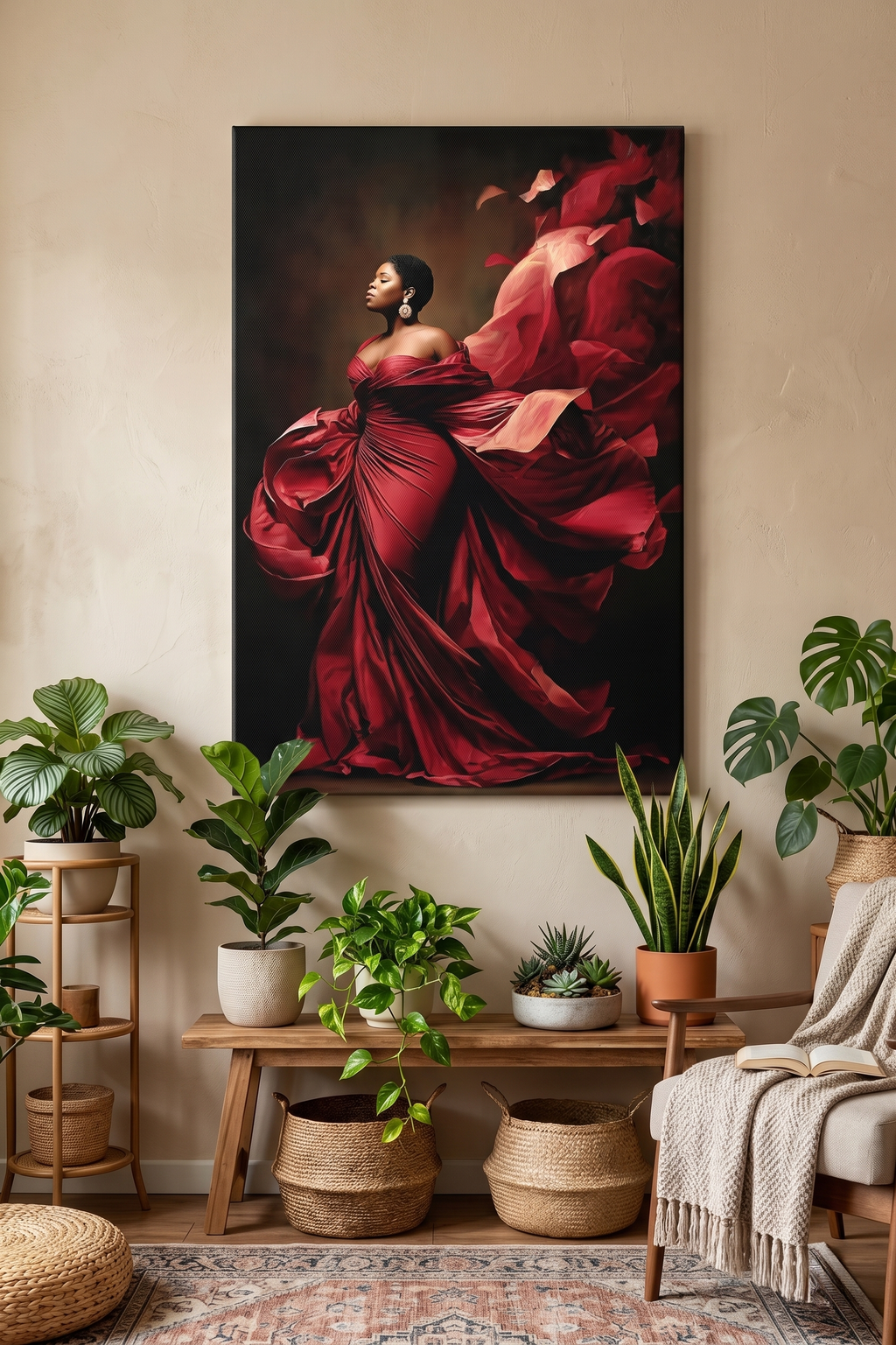 The Red Dress - Canvas