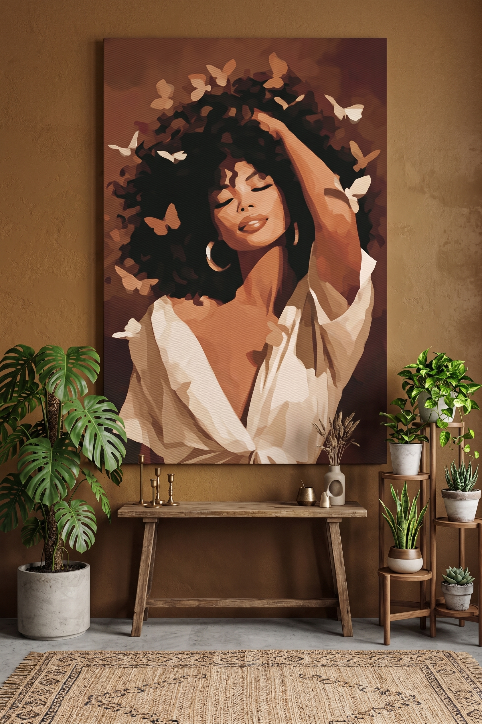 Among The Butterflies - Canvas