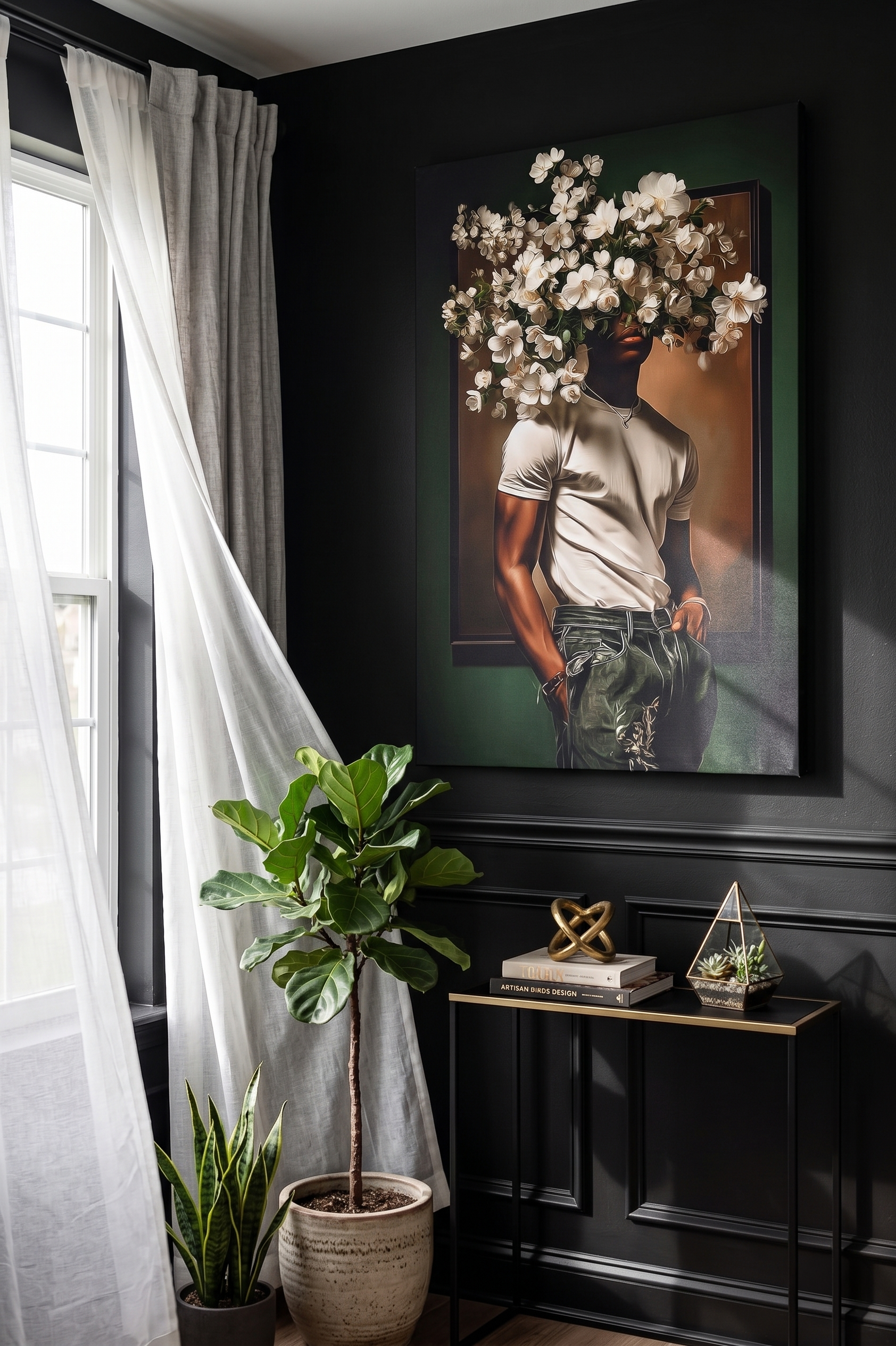 Black Man In Full Bloom - Canvas