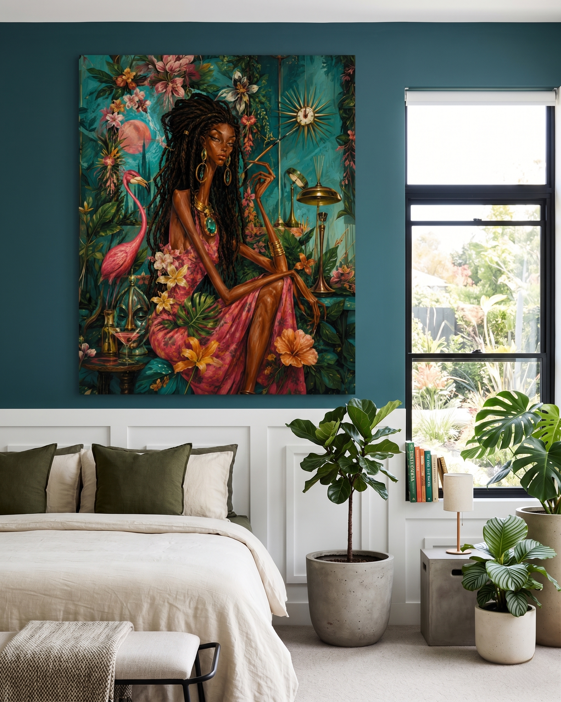 At The Flamingo - Canvas