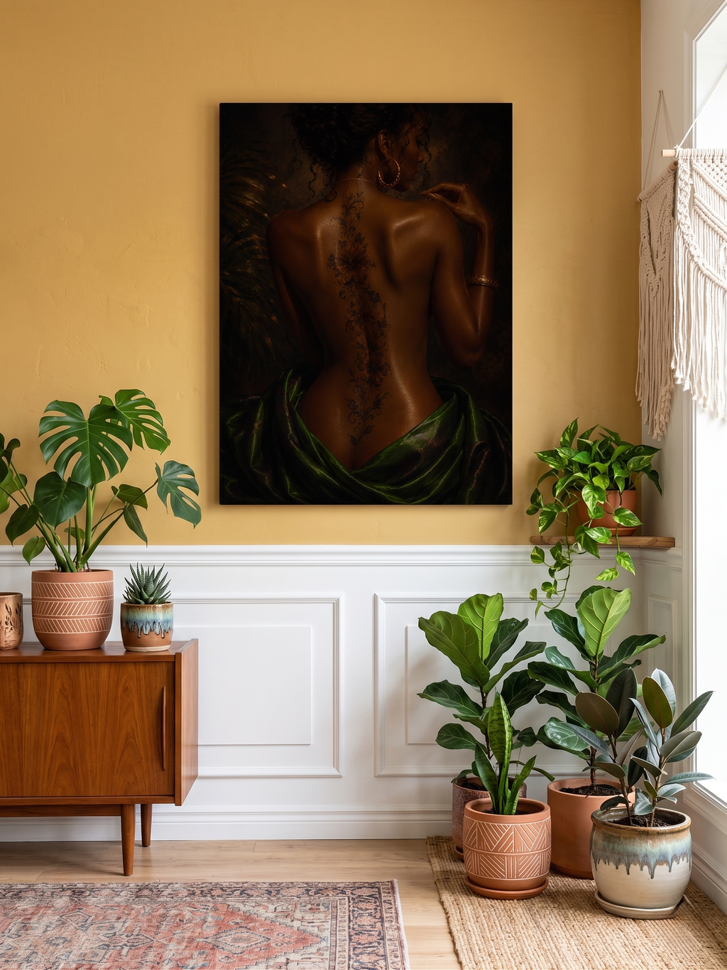 The Girl With The Tattoo - Canvas