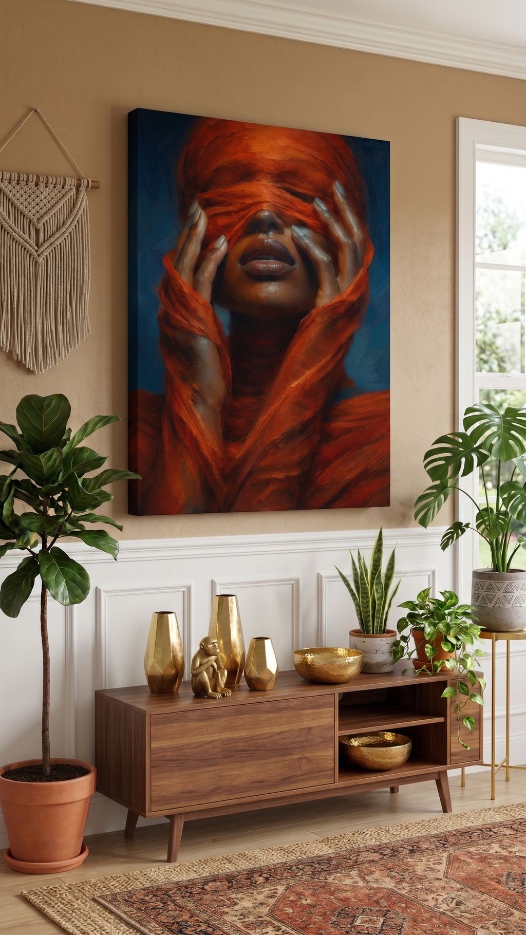 Red All Over - Canvas