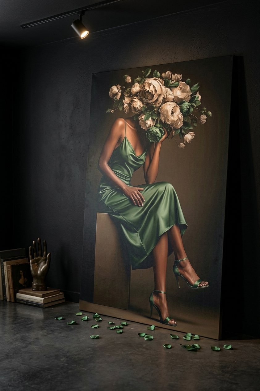 In Bloom, I Carry Silence - Female Version - Canvas