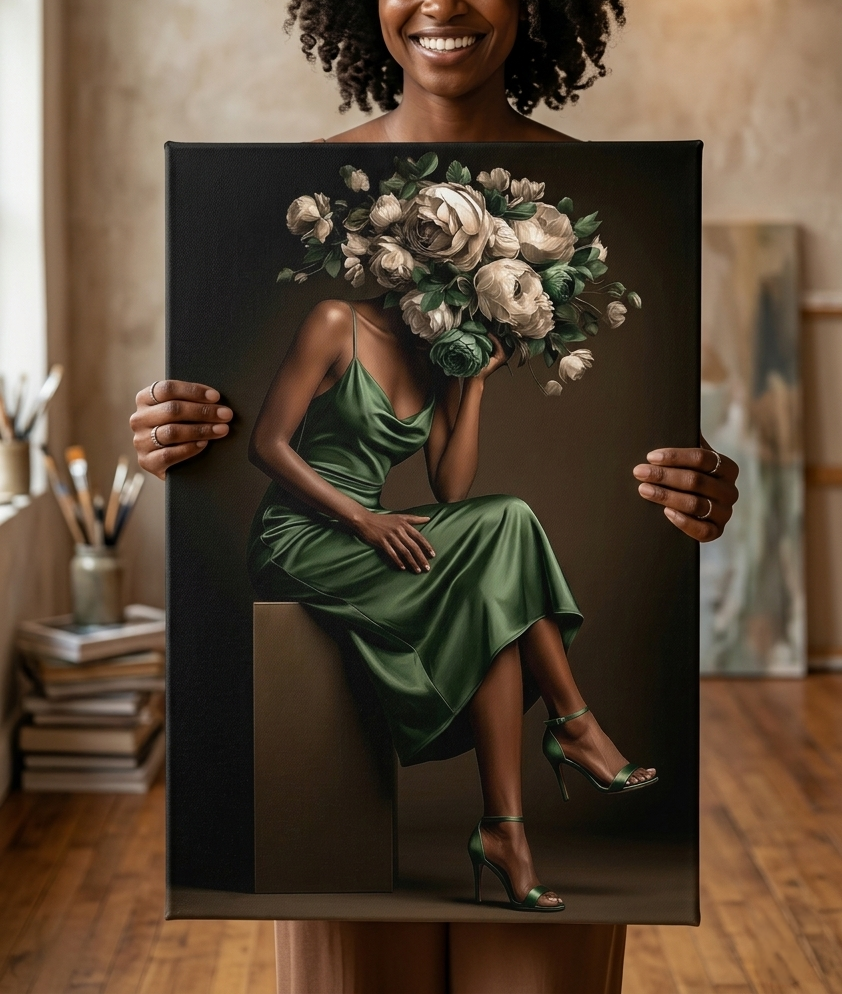 In Bloom, I Carry Silence - Female Version - Canvas