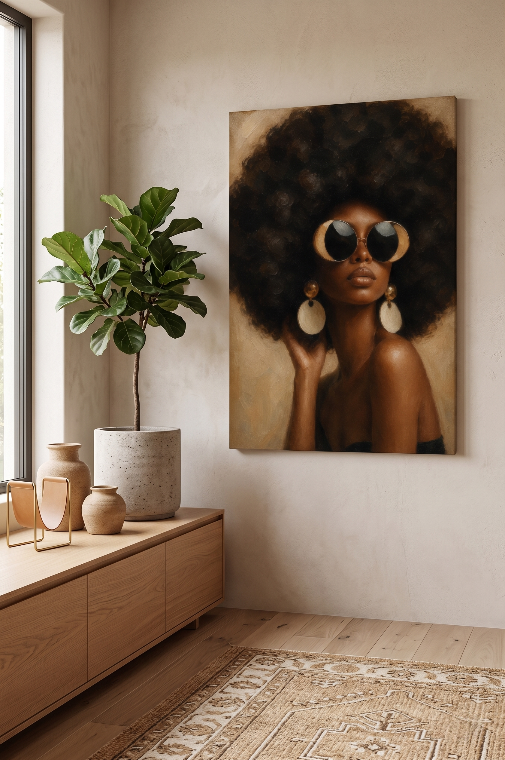 On Her Time - Canvas