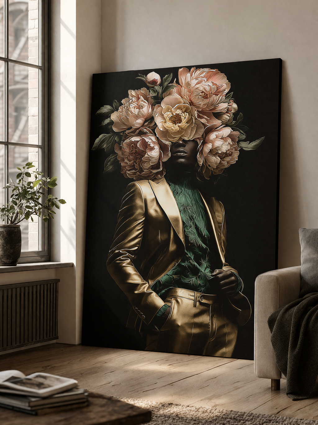 "Gold & Dapper" - Canvas
