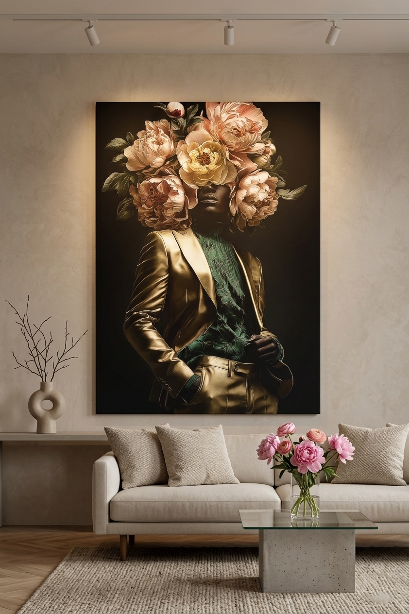 "Gold & Dapper" - Canvas