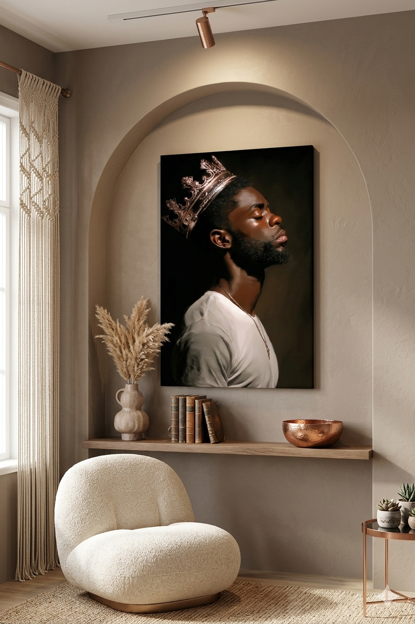 "Black King" - Canvas