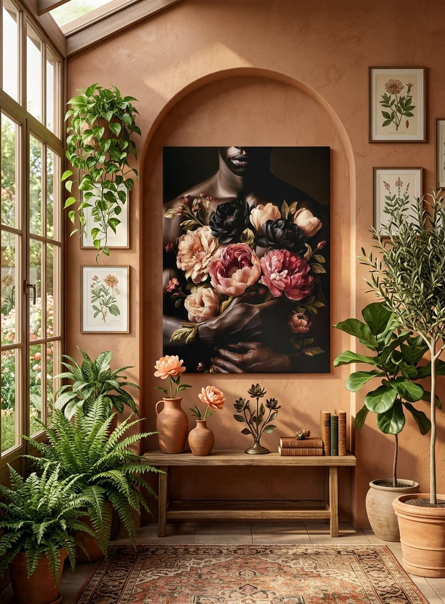 Give Him Flowers - Canvas