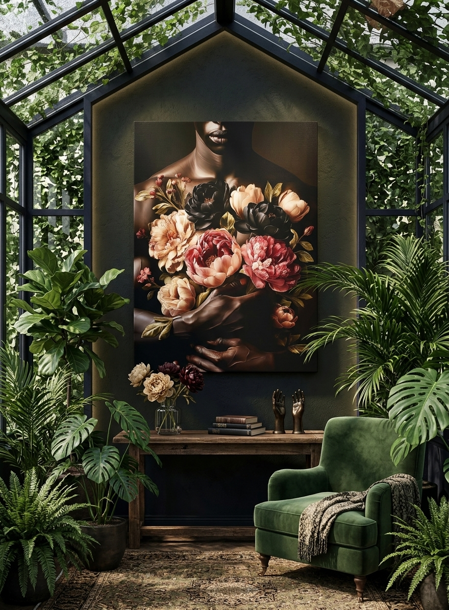 Give Him Flowers - Canvas