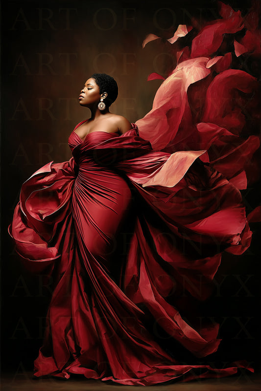 The Red Dress - Canvas