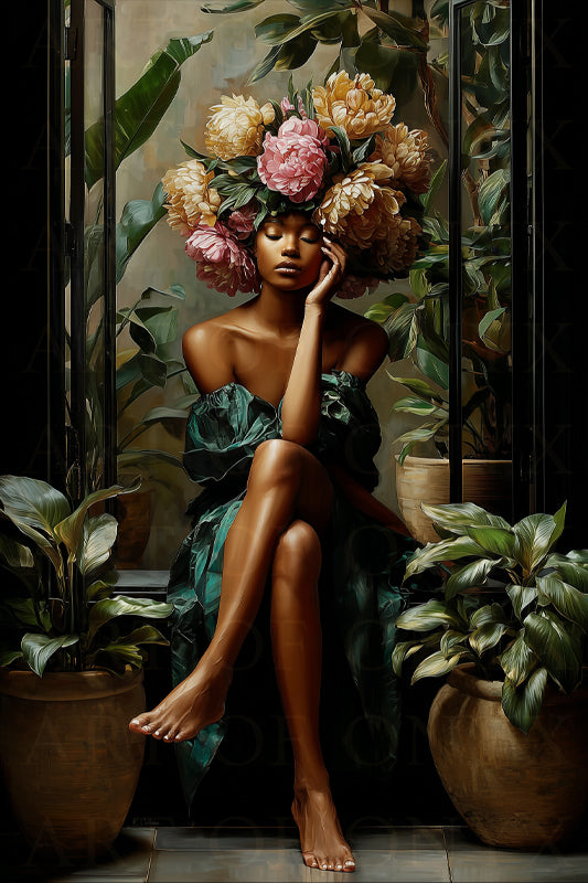 A Minute By The Window - Canvas